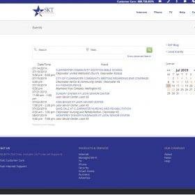 SKT Events Page Before
