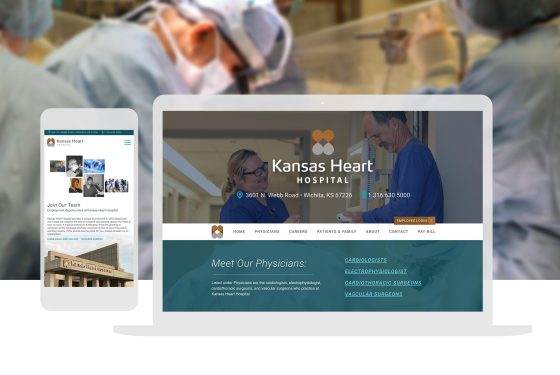 Kansas Heart Hospital-Custom Website Design_Cassandra Bryan Design