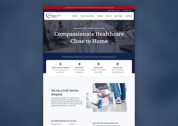 Hospital Website Re Design Before After Homepage New