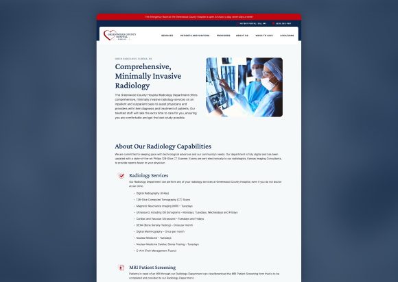 Hospital Website Re-Design before-after_Service Page-New