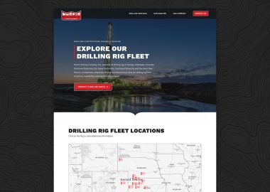 Murfin Drilling Website Design Cassandra Bryan Design Wichita Ks 1