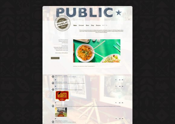 Restaurant Website Design Before