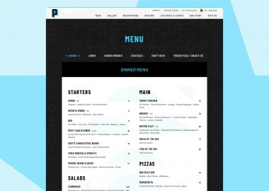Restaurant And Event Venue Website Design 1