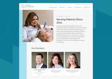 Dermatology Clinic Custom Website Cassandra Bryan Design 6