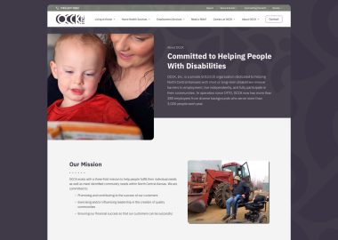 Disability Services Custom Website By Cassandra Bryan Design 6