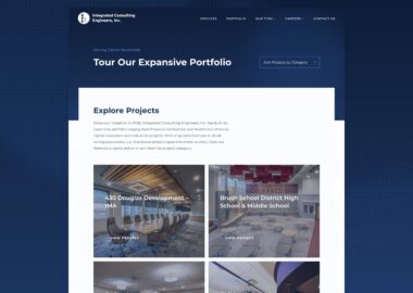 Custom Website Design For Engineering Firm By Cassandra Bryan Design 5