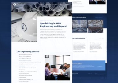 Custom Website Design For Engineering Firm By Cassandra Bryan Design 6