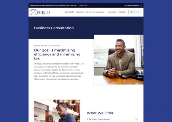 Custom Website Design For Financial Services By Cassandra Bryan Design 12